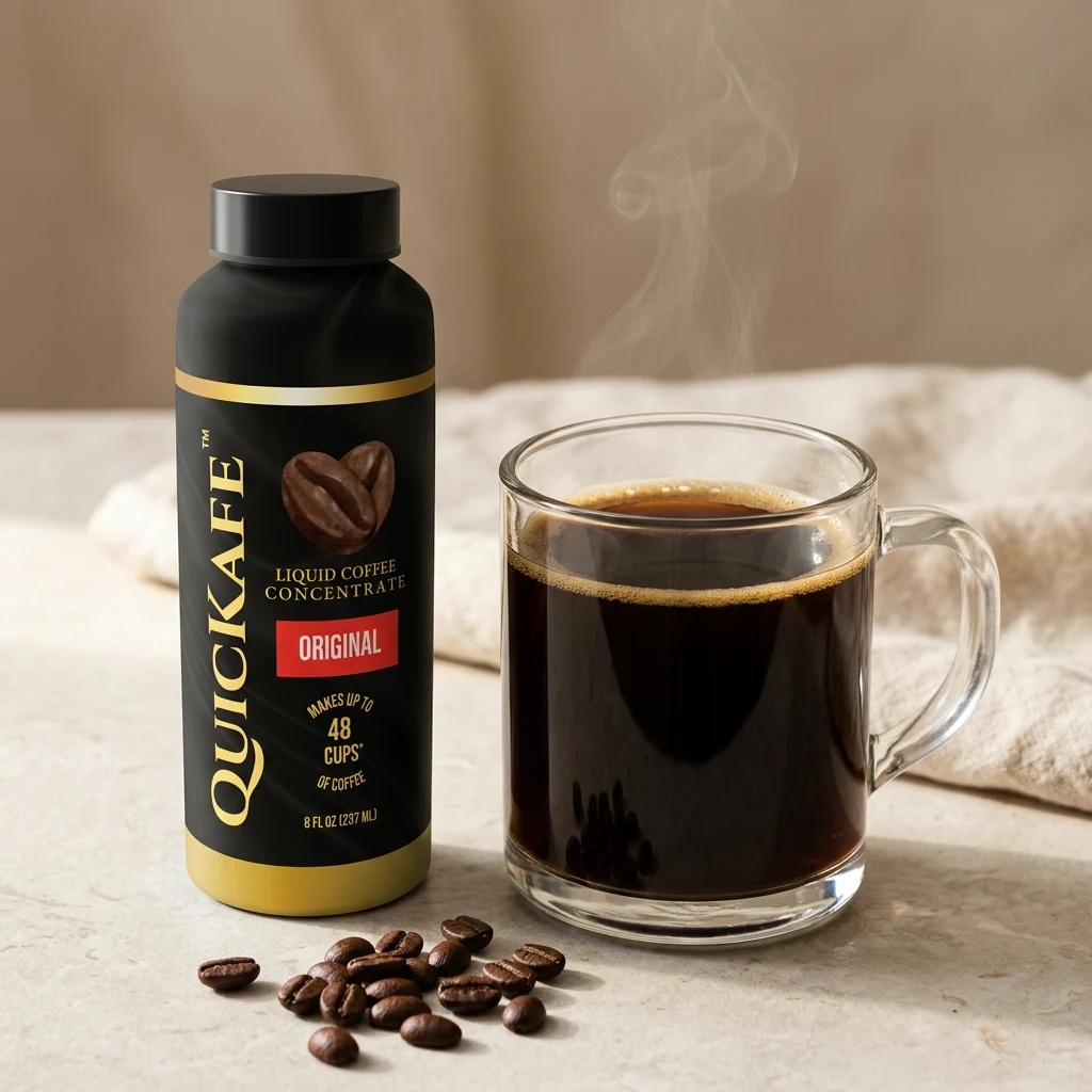 QuicKafe ORIGINAL — Liquid Coffee Concentrate, 8 oz
